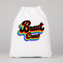 Braut Crew – Retro Regenbogen | JGA Turnbeutel