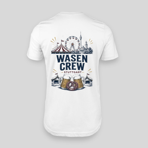 Wasen Crew Stuttgart JGA T-Shirt Herren – Rückseite mit Druckmotiv