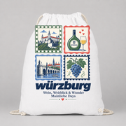 Würzburg Briefmarken Turnbeutel