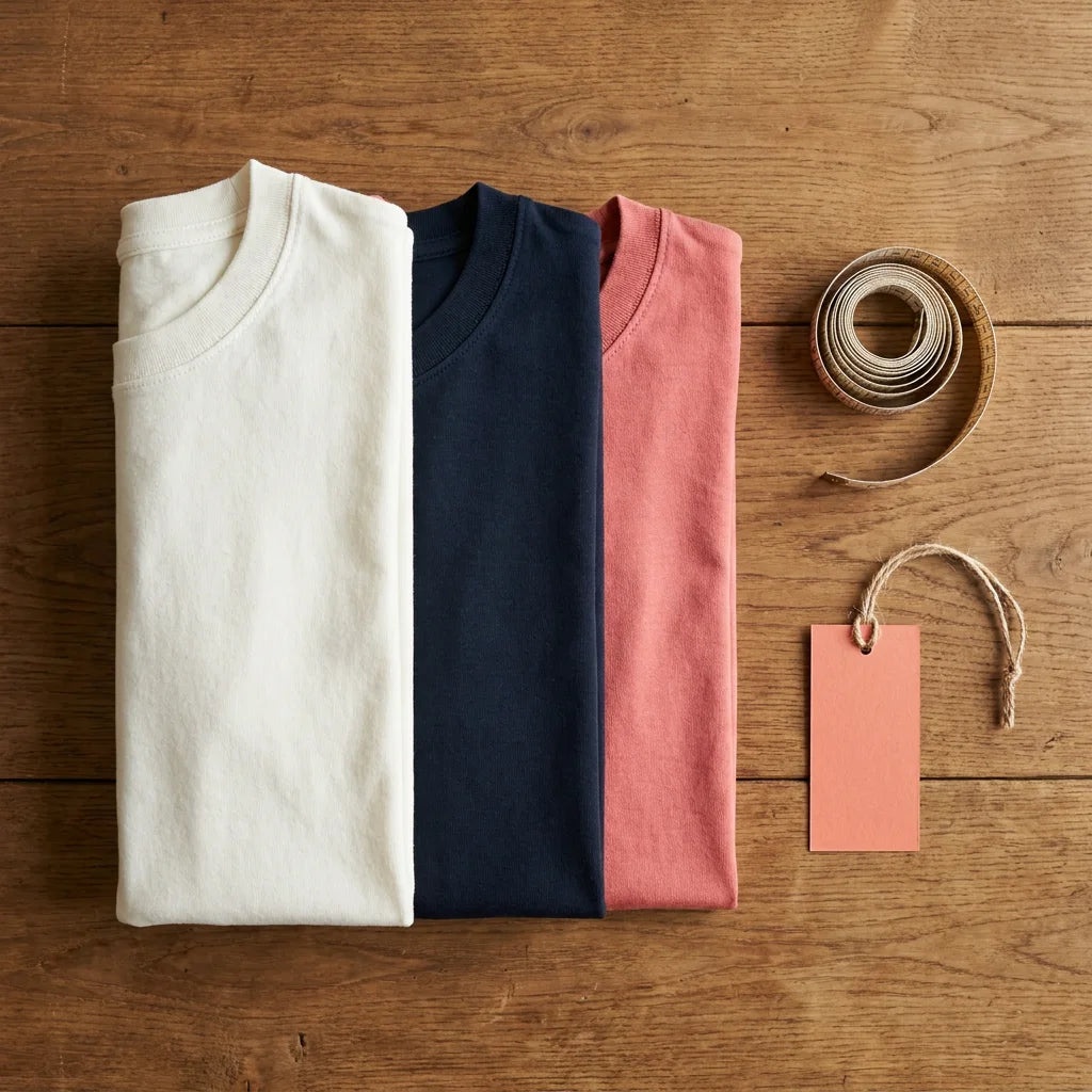 Gefaltete Premium-Shirts aus langlebiger Baumwolle