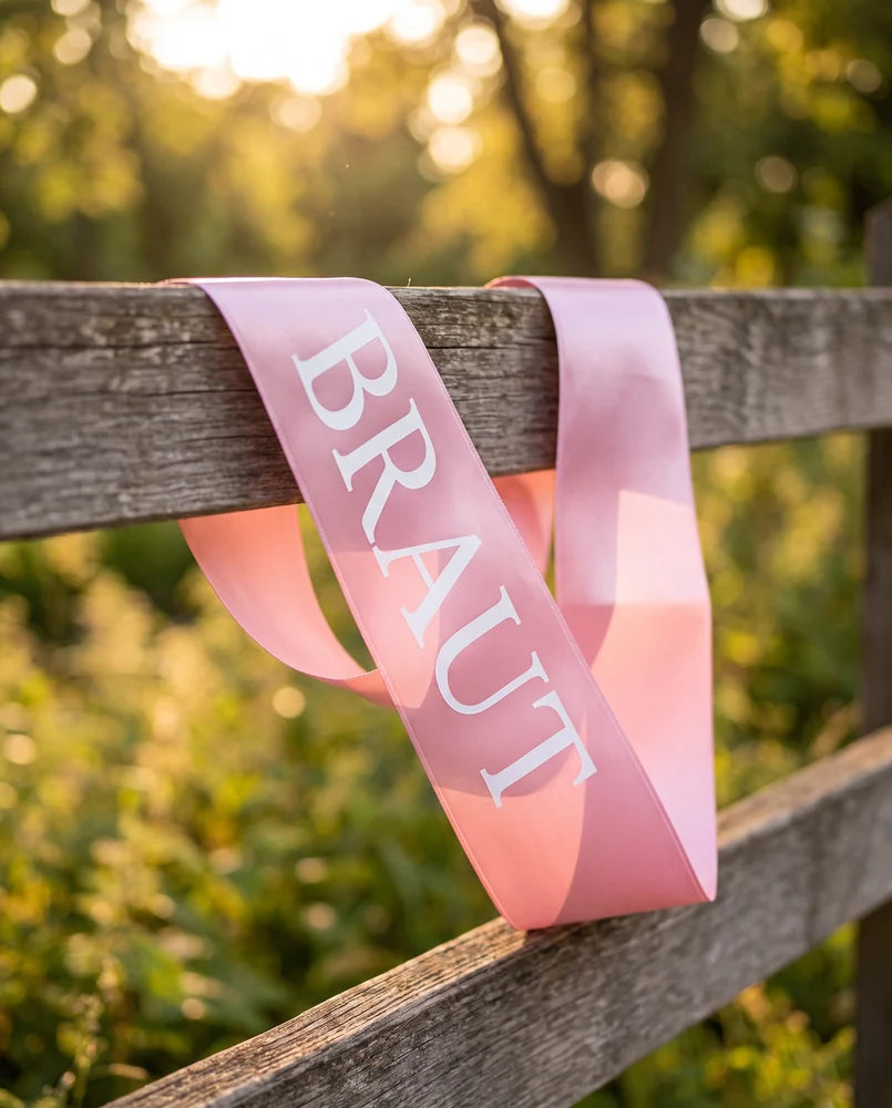 JGA Schaerpe rosa zum selbst gestalten
