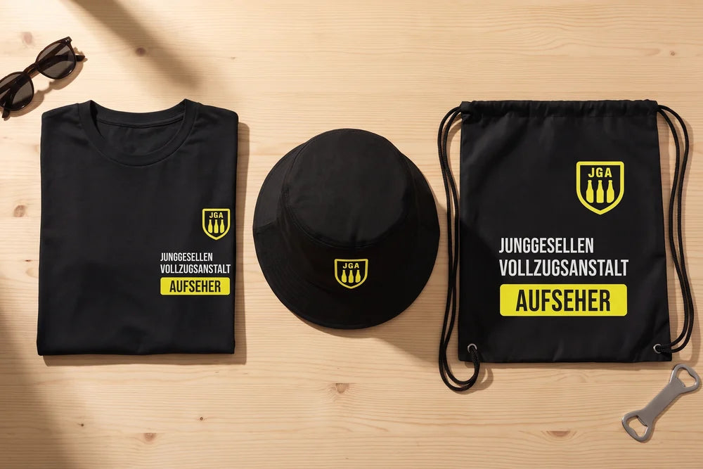 Crew im JGA-Look mit passenden Accessoires — Bild 1