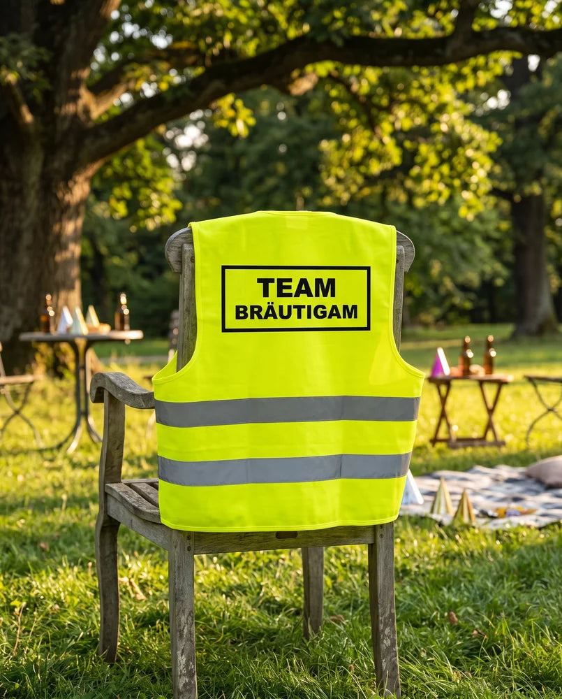 JGA Warnweste Team Braeutigam
